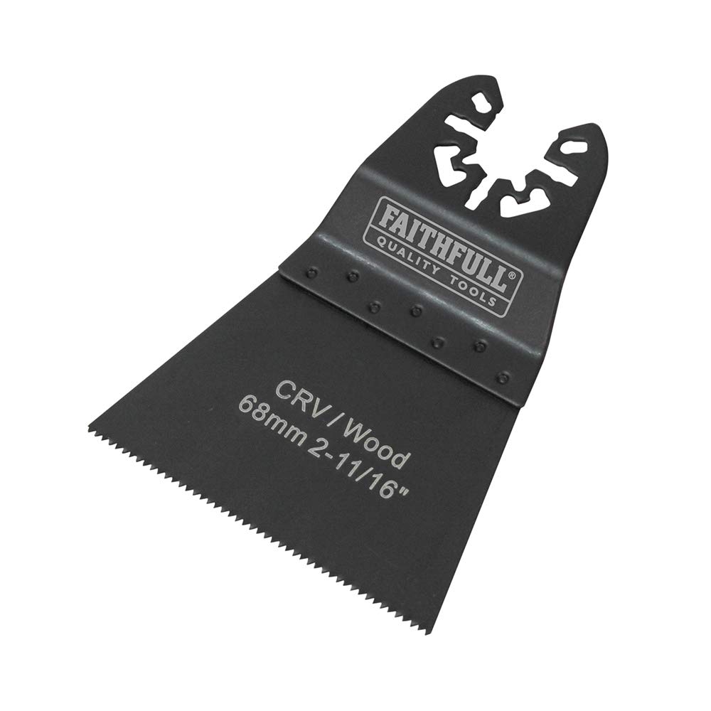 Faithfull FAIMFW68B Flush Cut Wood Blade Side Set 68mm CRV Pack of 5