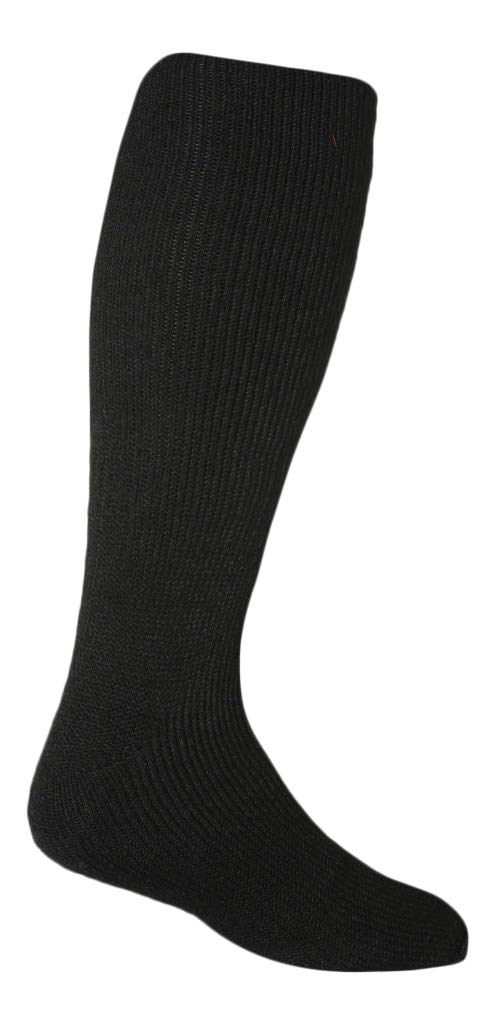 HEAT HOLDERS - Mens Extra Long Thick Heavy Winter Warm 2.7 TOG Knee High Thermal Wool Rich Socks (6-11 UK, Black)