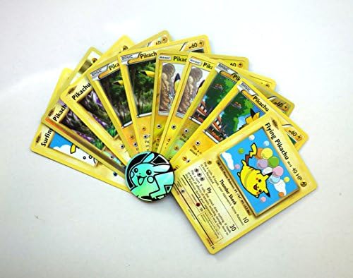 Pokemon, Pikachu, PROMO set of Non-Holo and Reverse Holo PLUS COIN