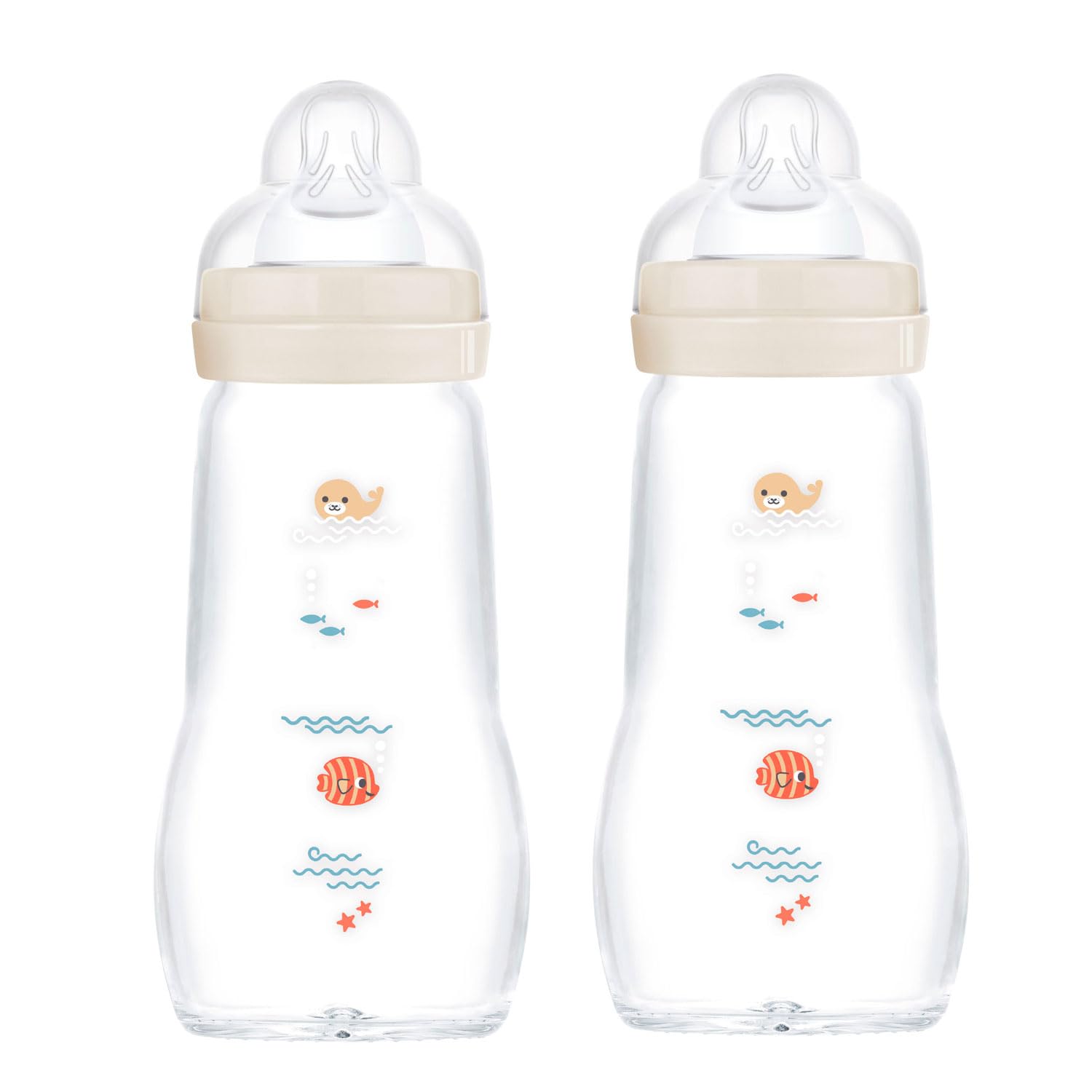 MAM Feel Good 67036720 2 Piece Glass Bottle 260 ml Neutral