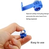 QitinDasen 50Pcs Wire Connectors Kit Red Blue Yellow Quick Splice Terminal view 3