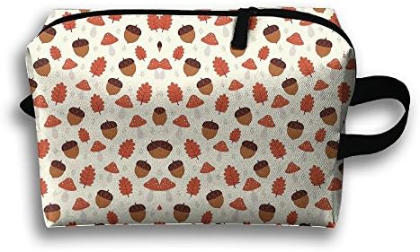 Winter Leaves Mushroom Travel Toiletry Bag Luggage Bag Organizer Storage Bag Travelling Bag