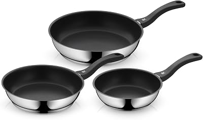 Devil Pfannenset Induktion 3-teilig - Bratpfannen 20, 24, 28 cm