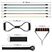 SiFREE Resistance Bands Set, 5 Packs Resistance Tubes Bands Include 1 Free 8-Shape Resistance Cord, Door Anchor, Foam Handles, Ankle Straps, Waterproof Carrying Bag