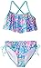 Kanu Surf Girls' Alania Flounce Bikini Beach Sport 2 Piece Swimsuit, Nikki Blue Dot, 14