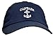 Funny Sailing Captain and First Mate Hat Embroidered Cap and Funny Beer Coolies Can Coolers Gift Set Bundle Navy