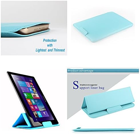 Stand Able Universal Sleeves with Fortune Tech Fold-Stand function Protective fit for Device Screen Size: 7 in, 8 in, 9.7 in, 10.1 in’s Dell, HP, Ipad, Etc, All Brand Tablets, Notes - 7 in Blue
