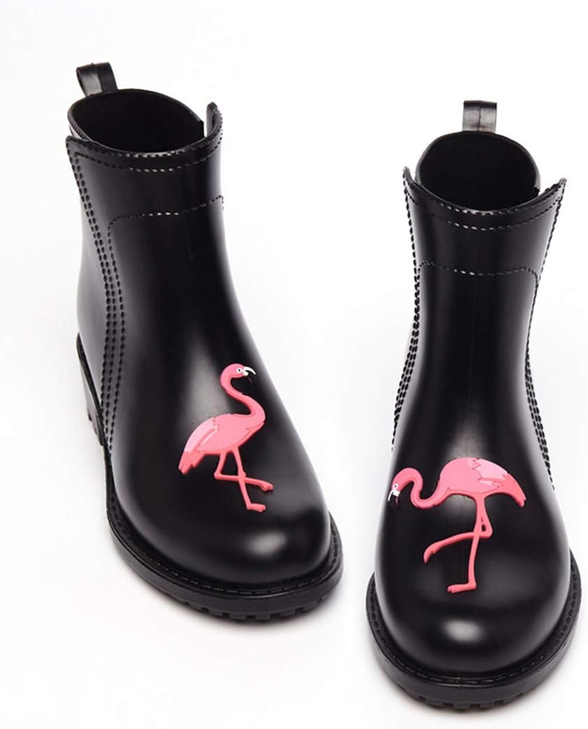 high heel rubber rain boots