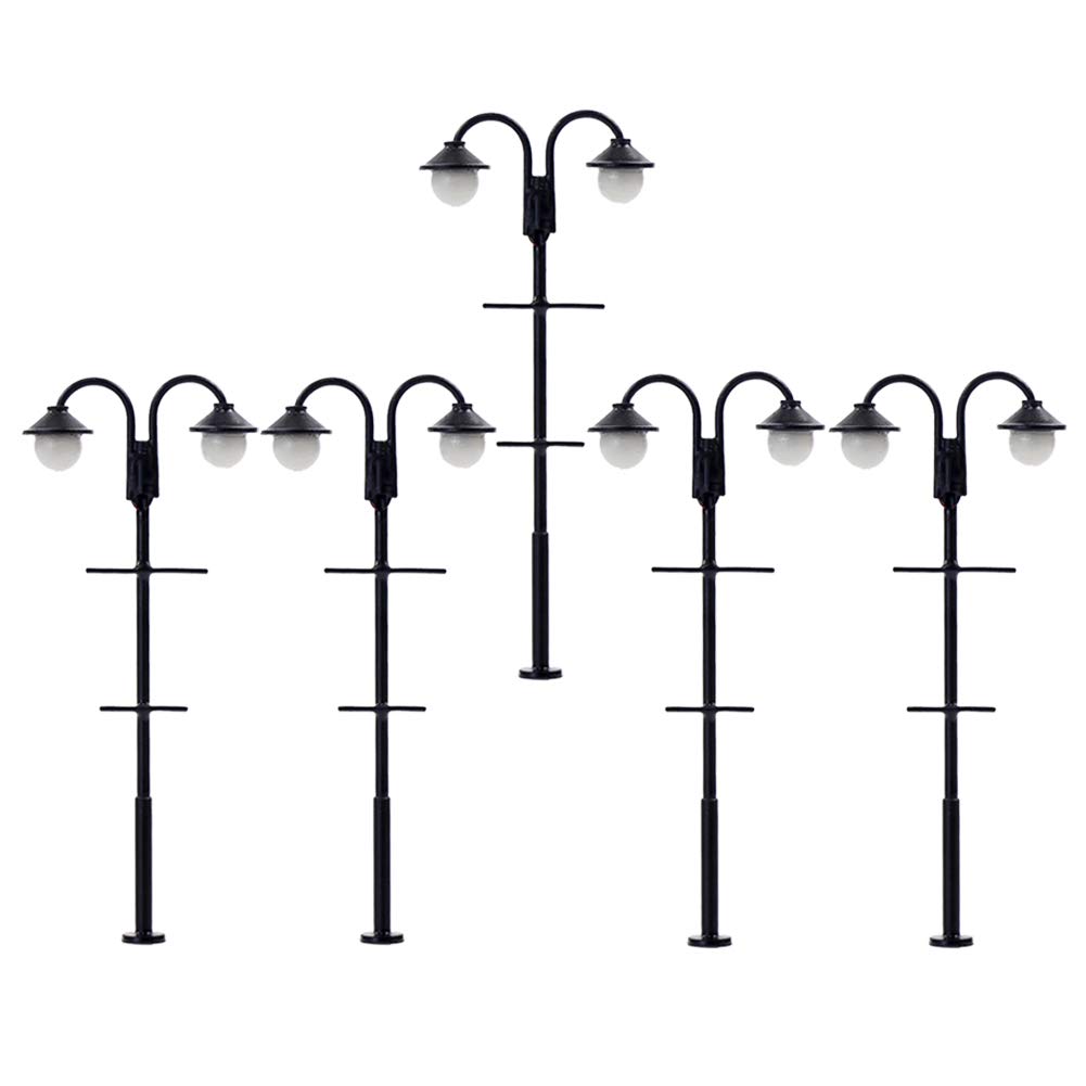 Produktbild von 5 LED-Modell-Straßenlaternen Für Z-Spur 1:200–1:220 – Mit Vorwiderständen Für 12–16 V, Warmweiß