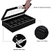 SONGMICS Mens Watch Box 12 Slots Large Luxury Carbon Fiber Display Case with Metal Buckle Black UJWB302H