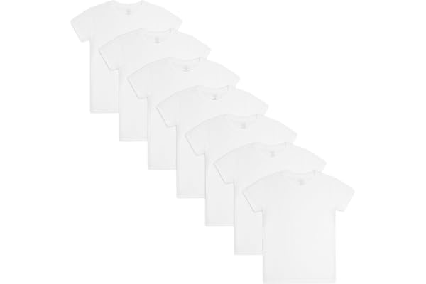 Fruit of The Loom Boys' Eversoft Cotton Undershirts, T Shirts & Tank Tops