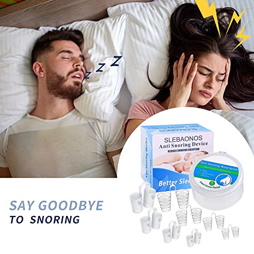 8 Pack Nose Vents to Ease Breathing Anti Snoring Nose Vents with