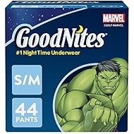 GoodNites Bedtime Bedwetting Underwear for Boys, S-M, 44 Ct. (Packaging May Vary)