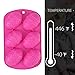 Medoore 4 Pack Easter Egg Shape Silicone Treat Mold, Easter Silicone Mold for Chocolate, Candy, Baking Muffin, Cupcake, Jello, Soap, Bath Bomb, Ice Cube