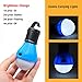 2 Pack Sanniu Portable LED Lantern Tent Light Bulb for Camping Hiking Fishing Emergency Light, Battery Powered Camping Equipment Gear Gadgets Lamp for Outdoor & Indoor(BLUE)