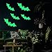 Creative Bats Skin Wall Sticker Window Decals Halloween Decoration Glow in the Dark, Home Decor Removable Art Mural Baby Nursery Room