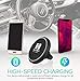 Fast Magnetic Wireless Car Charger Mount and Holder/Qi Enabled/Air-Vent Accessible for Iphone X/8/8 Plus, Samsung Galaxy S8/S7/S7 Edge/Note 8
