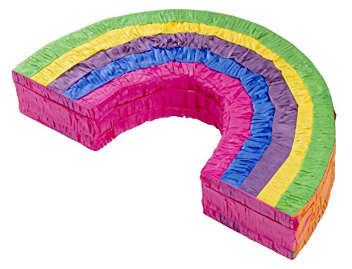 4 Rainbow+Pinata+Birthday+Supplies+Multicolored