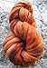 Wool Roving Hand Dyed. Super Soft BFL Combed Top Pre-Drafted for Easy Hand Spinning. Artisanal Craft Fiber ideal for Felting, Weaving, Wall Hangings and Embellishments. 1 Ounce. Brown Rust
