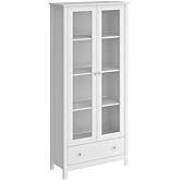 Cristaleira 2 Portas 1 Gaveta Ditália E-954 Branco
