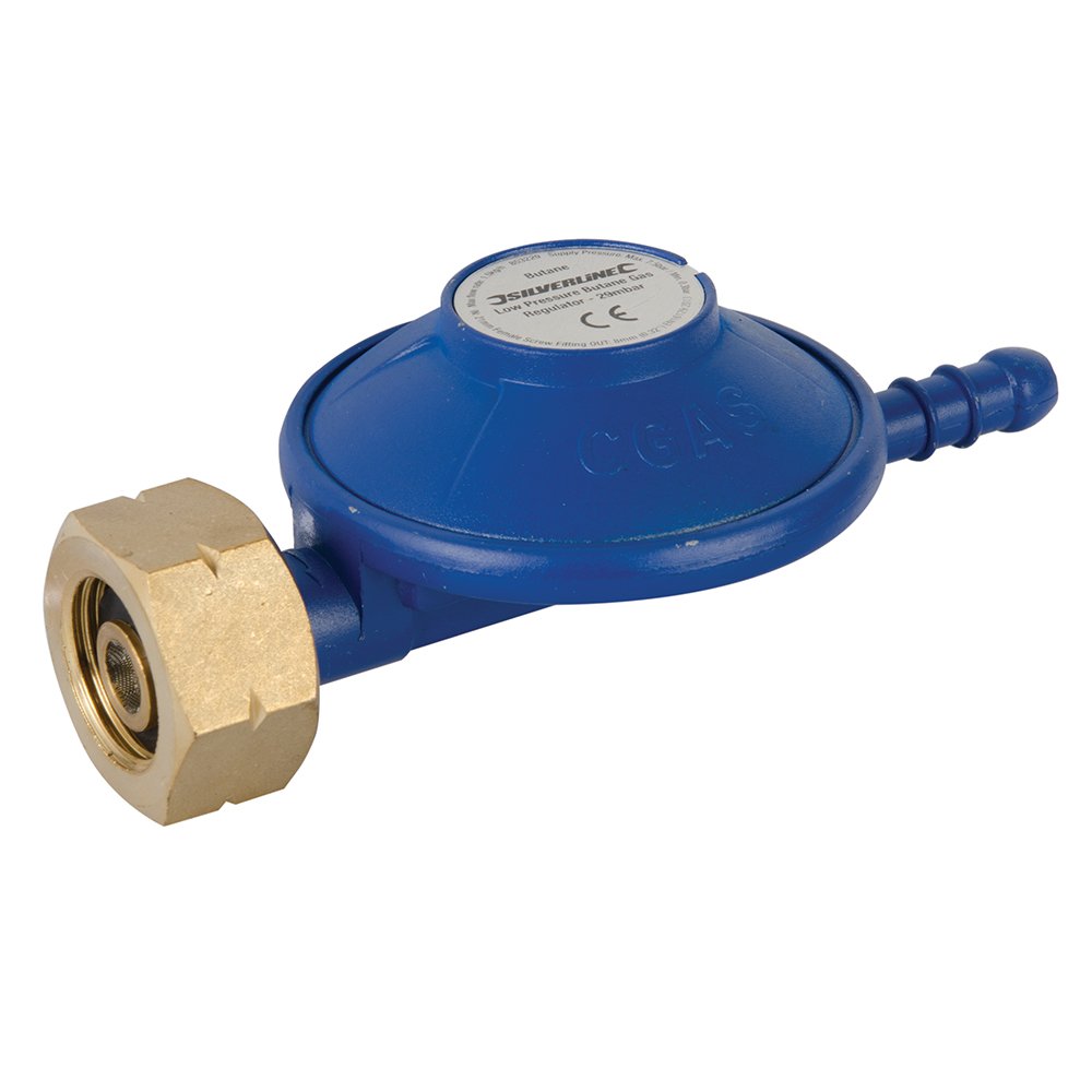 Silverline Low Pressure Butane Gas Regulator 1.5kg/hr (853229)