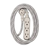 360 Electrical 360420 Habitat Harmony Braided Extension Cord, 8 ft. - French Grey