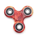 NEWBEA Hand Spinner Tri-Spinner Fidget Spinner Toy,  Stress Reducer (Flame)