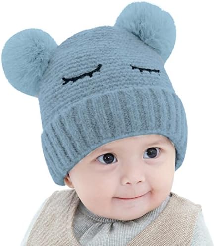 Egmy Sell Gift, Egmy Children Baby Novelty Winter Beanie Gilrs Boys With Faux Fur Kniting Hat (Green)