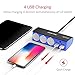 BESTEK 3-Socket Cigarette Lighter Adapter, 12V/24V 200W DC Cigarette Outlet Car Charger Splitter with 4-USB Ports Car Power Adapter for GPS, Dashcam, Low Voltage Protection with Replace Fuse