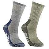 Men's Wool Hiking Walking Socks - YUEDGE Merino Wool Cushioned Crew Socks For Hiking Backpacking Trekking Climbing Winter