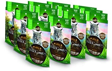 Delightibles Wild Country Meat Treats for Cats, Chicken &amp; Turkey, 12 Pack of 2 oz Pouches