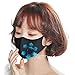 Dust Mask, Activated Carbon Dustproof Half face Mask with Airflow Valve for Exhaust Gas, Pollen Allergy, Flu Germs,PM2.5, Running, Cycling, Outdoor Activities