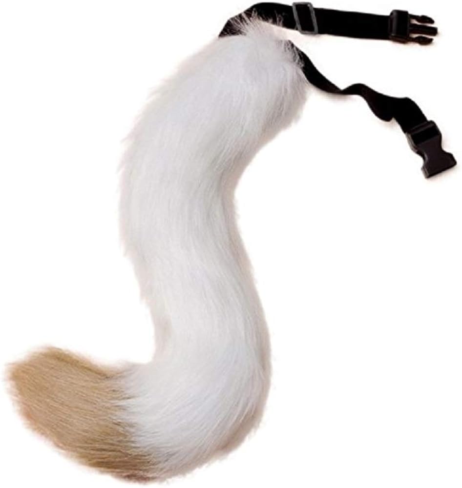 Faux Fox Tail Costume Clip on Teen/Adult for Cosplay