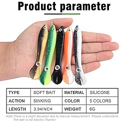 5Pcs Soft Bionic Fishing Lure,Bionic Fishing Lure