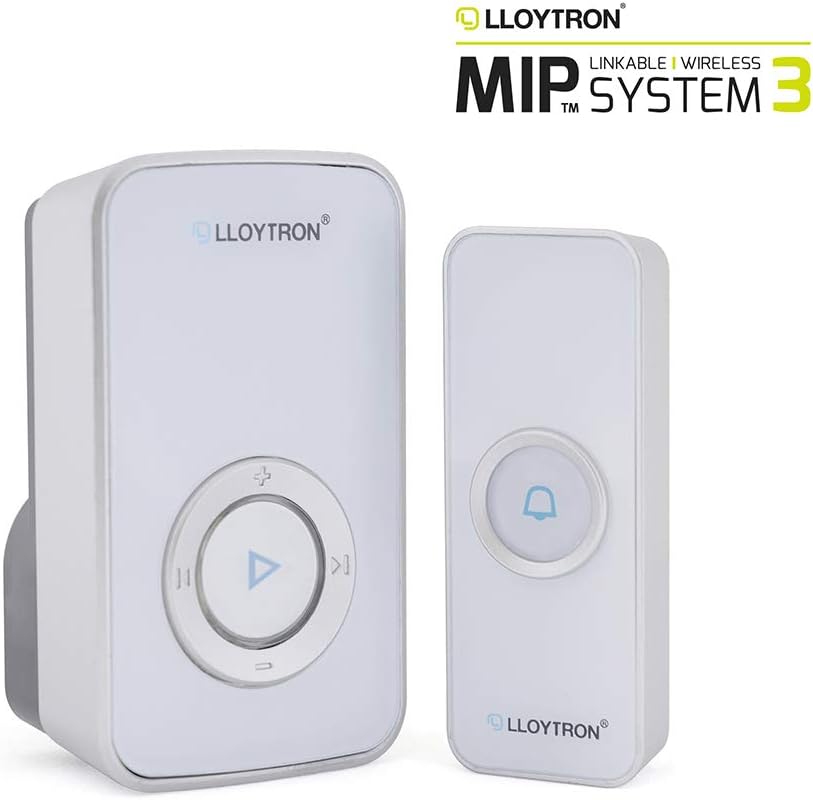 LLOYTRON® MIP System 3 Doorbell Kit with 32 Melody Plugin Chime