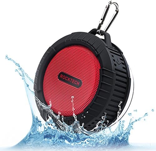 Shower Bluetooth Speaker, Portable Wireless Speaker with Suction Cup, Waterproof, 5W Driver, Built in Mic, 1000 mAh Rechargeable Battery, 10 Hours Playtime