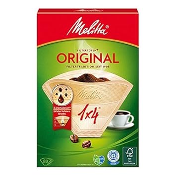 Melitta Filtertüten Naturbraun 80 Filtertüten,