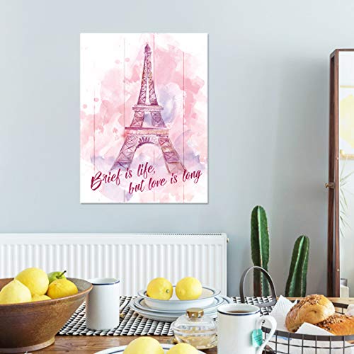 Paris Eiffel Tower Wall Decor For Girls Bedroom Modern Home Print Bathroom Pictures Wall Decor Pink