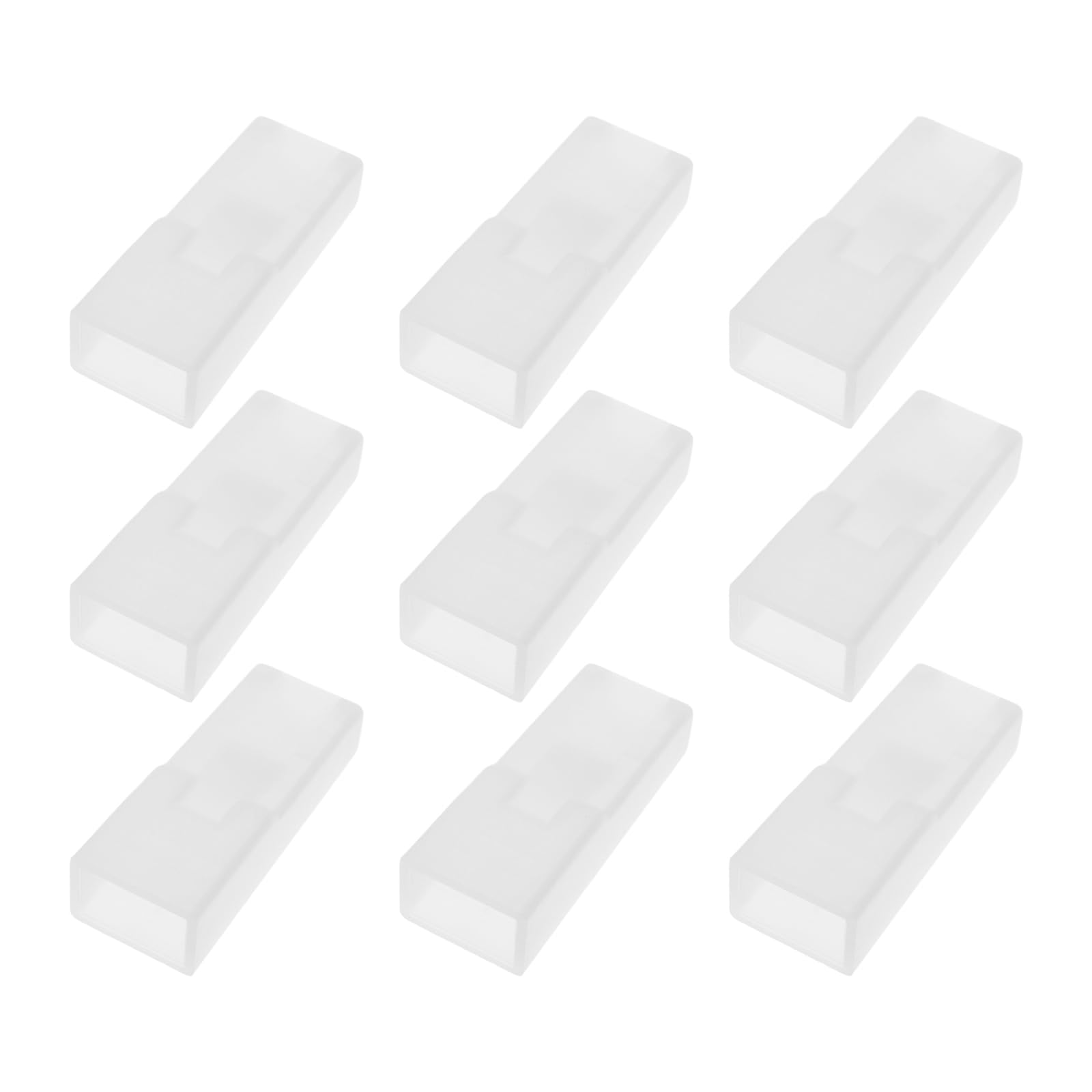 eMagTech 50Pcs Cable Lugs Housing 6.3mm Cable Socket Protective Shell Wire Terminal Insulating Cover for 6.3 Cable Lugs with Tongue White
