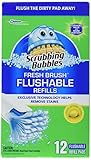Scrubbing Bubbles 71102 12 Count, Fresh Brush Flushable Pad Refill