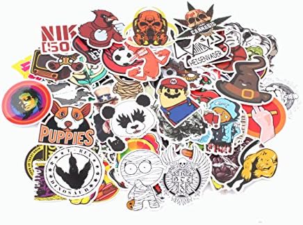 Fanco Electronics Laptop Luggage Skateboard Helmet Graffiti Sticker Decals Vinyls Reusable Self Adhesive Stickers 100pcs Per Pack (buy 1 get 1)
