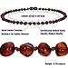 Baby Baltic Amber Teething Necklace Jewelry - (Cherry) Anti-Flammatory, Drooling & Free Teething Toy Pain Reduce - Reduces Tension and Fear, Teething Necklace for 3 to 36 Months Babies,Boys and Girls...
