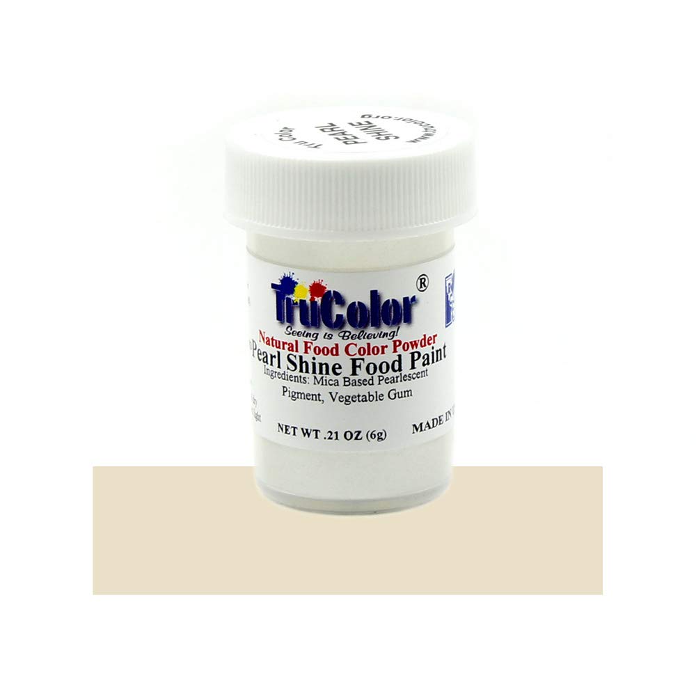 TruColor Pearl Shine Natural Food-Coloring Powder Paint, 6 Grams
