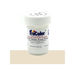 TruColor Pearl Shine Natural Food-Coloring Powder Paint, 6 Grams