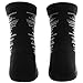adidas Men's High Quarter Socks (2 Pack), Black/Onix Grey/Solar Blue, Men's Shoe 6-12