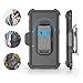 BENTOBEN Case for Galaxy S7 , Case for S7, 4in1 Hybrid Shockproof Heavy Duty Rugged Full Body Protective Cover Built-in Rotating Kickstand Swivel Belt Clip Holster Case for Samsung Galaxy S7- Black