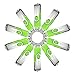 MECO(TM) 10Pcs 1GB 1G USB 2.0 Flash Drive Memory Stick Fold Storage Thumb Stick Pen Swivel Design Green
