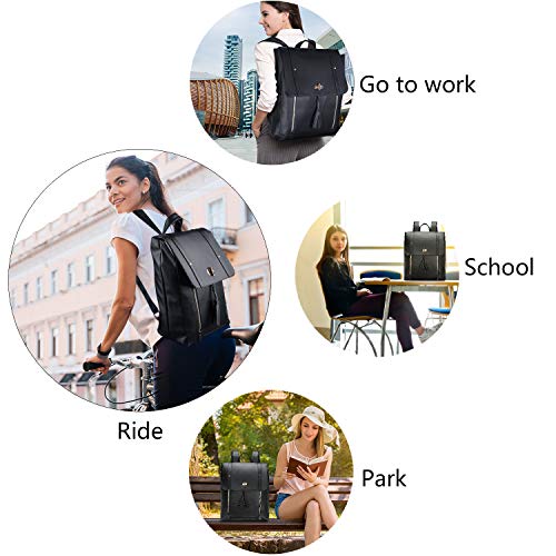 Estarer Womens Backpack Purse PU Leather Rucksack Fit 14inch Laptop