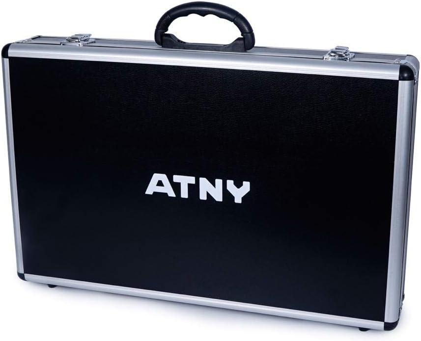ATNY ADMK7 Supercardioid Dynamic Instrument Microphone - Pro 7-Piece Wired Dynamic Drum Mic Kit - Kick Bass, Tom - Snare & Cymbals Microphone Set (7-Piece Wired Dynamic Drum Mic Kit, Black): Home Audio & Theater