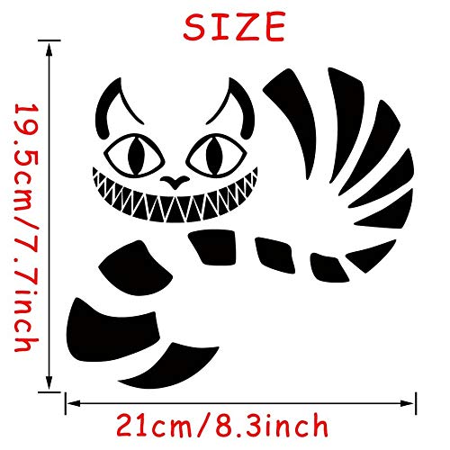 Best Quality Alice in Wonderland Cheshire cat Vinyl Decal Fashion Cartoon Decorative Toilet Sticker Removable Waterproof Wallpaper Home Decor